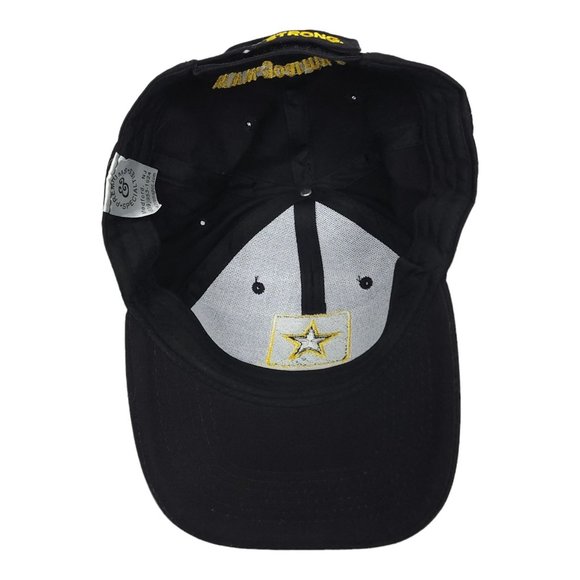 US Army Strapback Cap Go Army Trucker Patch Baseball Hat Black Army Strong - Picture 11 of 12